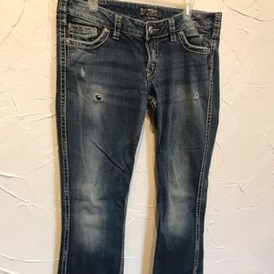 Silver tall jeans 33x35